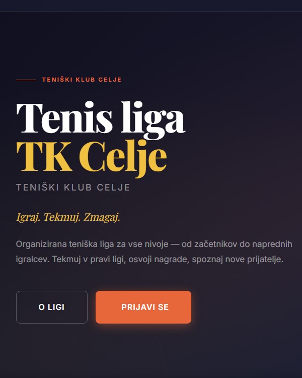 Predstavljamo vam novo rekreativno ligo!